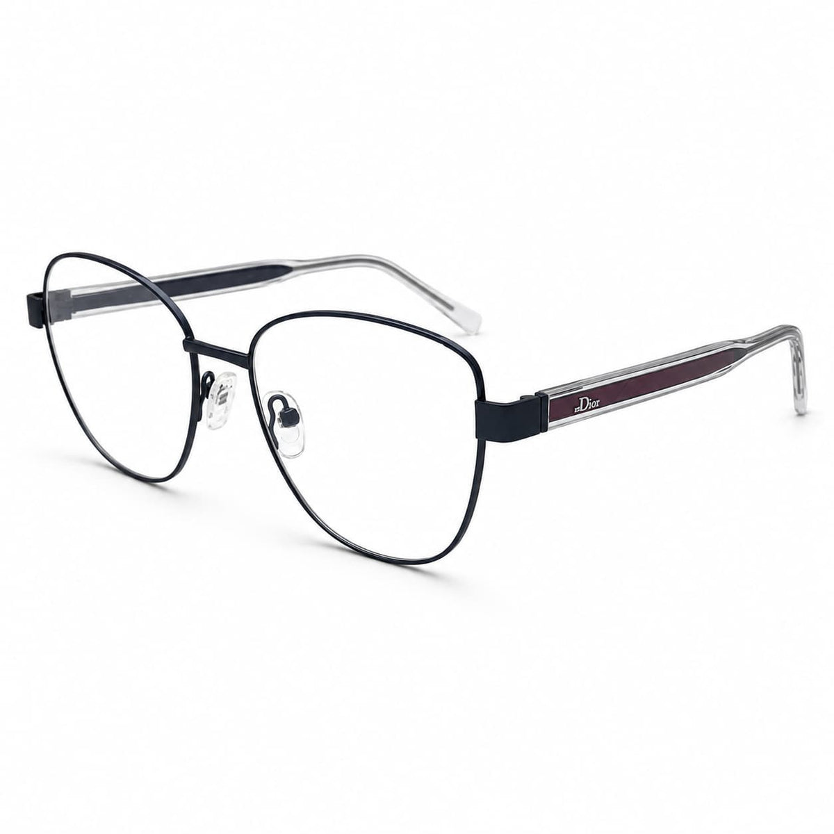Armação Feminina Por Dios CS1105 53 143 C2 Preto Metal Resistente