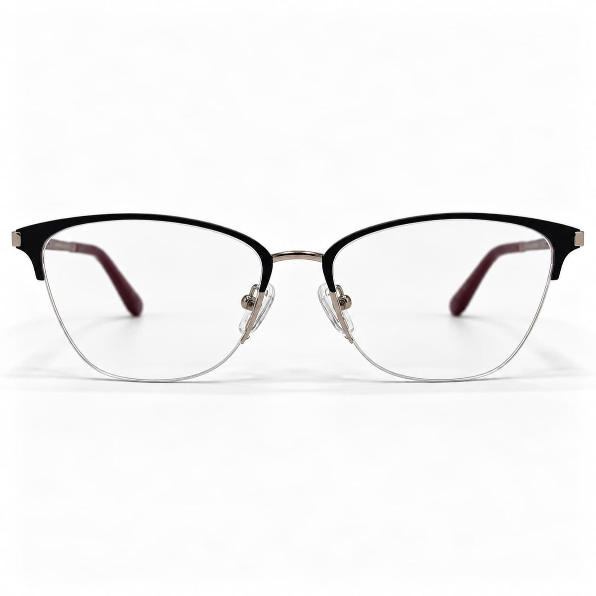 Armação Feminina PD  MJ3005 C1 Metalizado Preto Vermelho
