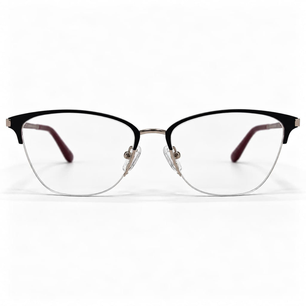 Armação Feminina PD  MJ3005 C1 Metalizado Preto Vermelho