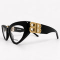 Armação RX Balenciaga Feminino BB0313O-001 Preto