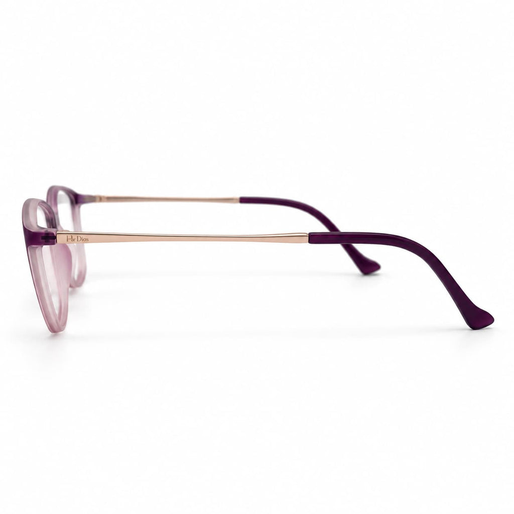 Armação Feminina Óculos PD  DTS312 C4 Roxo Rosa Resistente