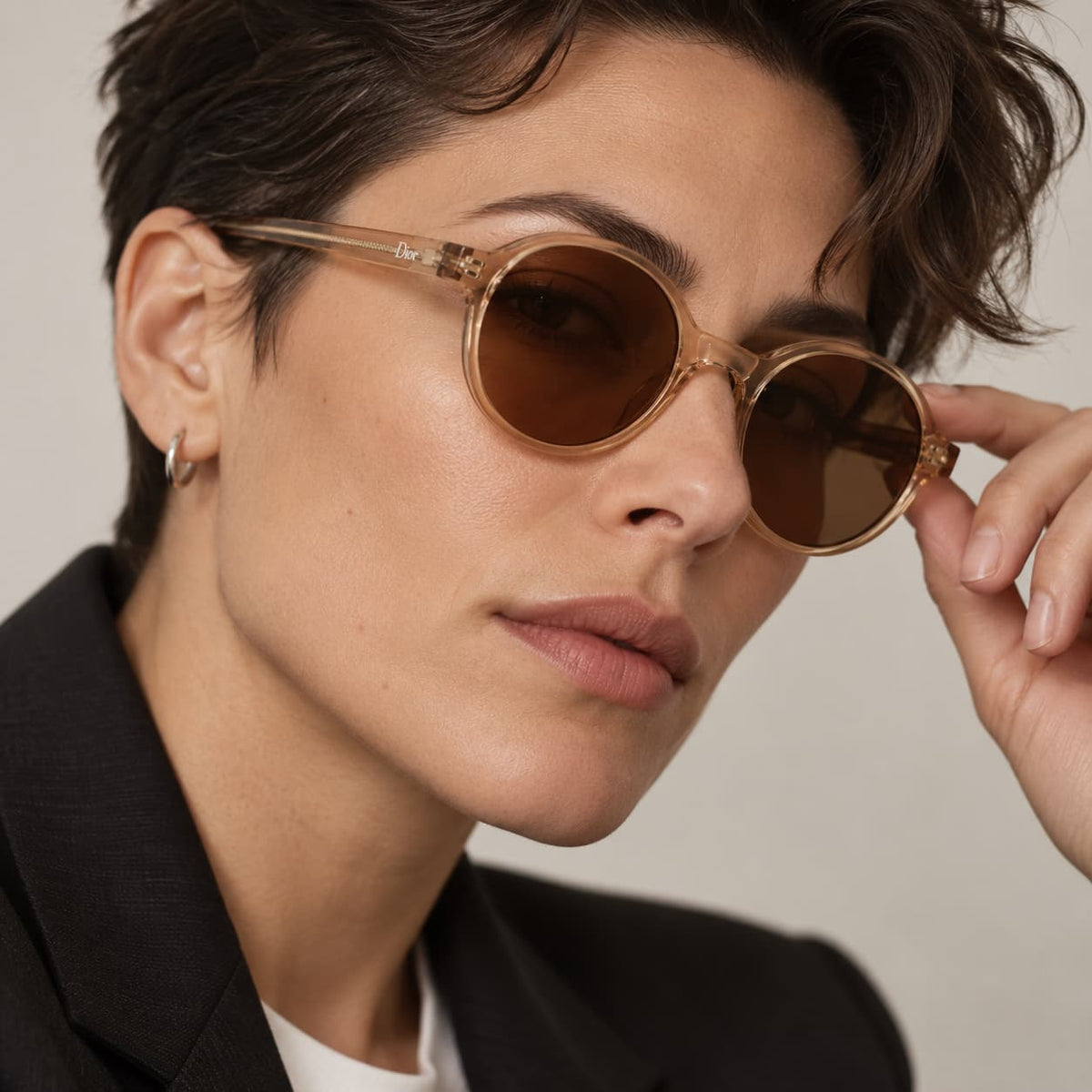 Armação Solar Unisex PD CY010 C4 Acetato Bege Resistente