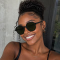 Armação Solar Feminino Por Dios CY011 C1 Preto Acetato