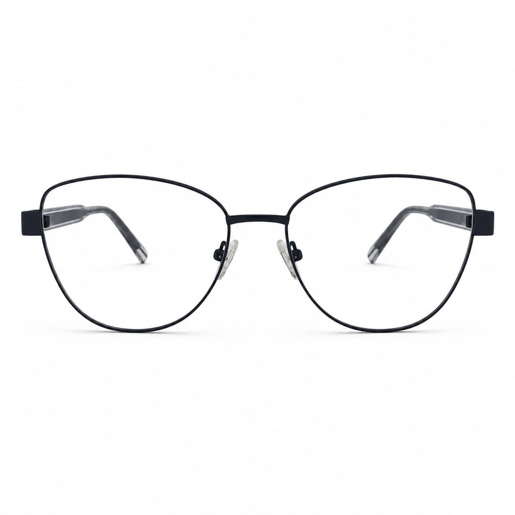 Armação Feminina Por Dios CS1105 53 143 C2 Preto Metal Resistente