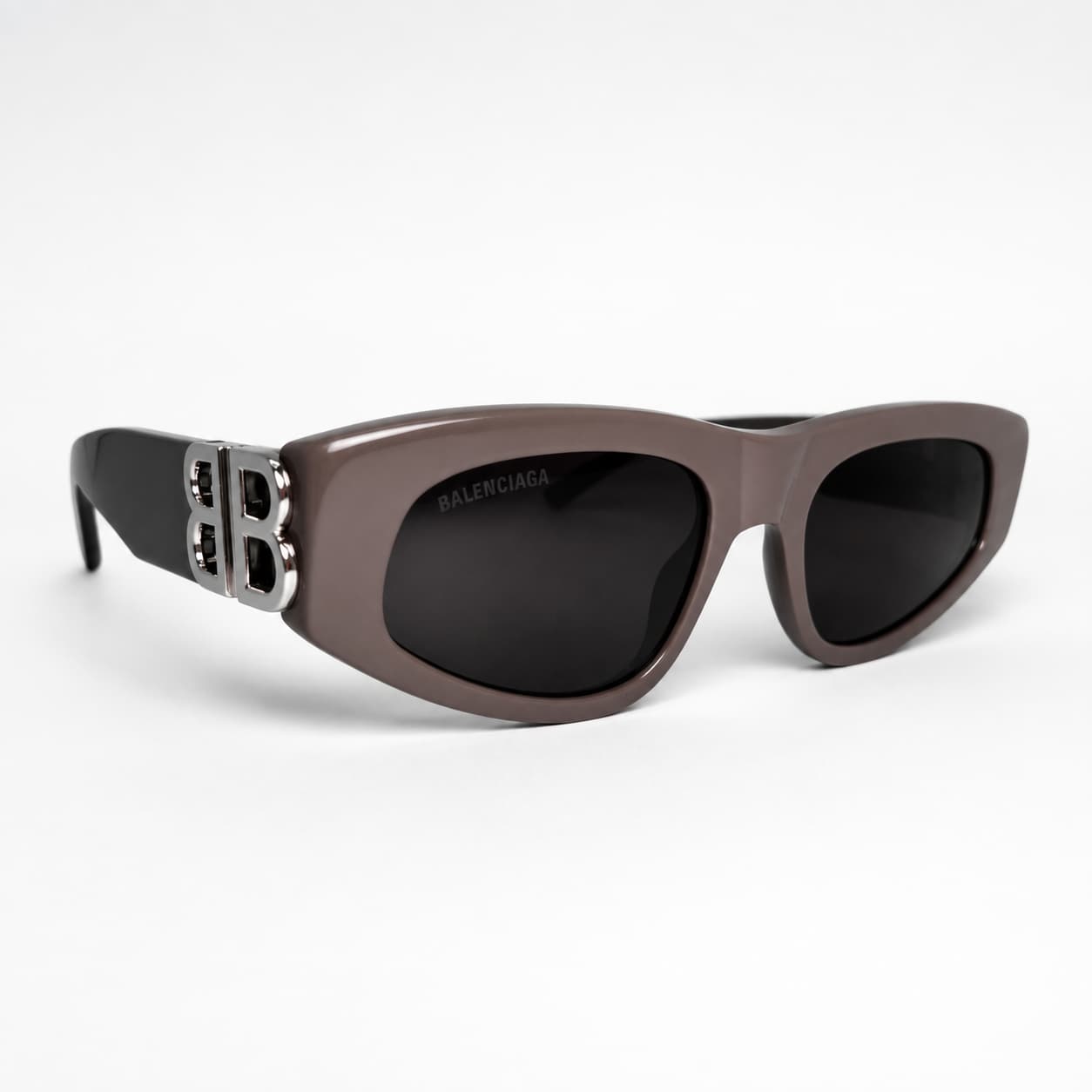 Armação Solar Balenciaga Feminino BB0095S-023 Bege Escuro