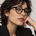 Armação Unisex PD CS1078C1 Preto Acetato  Resondo Resistente