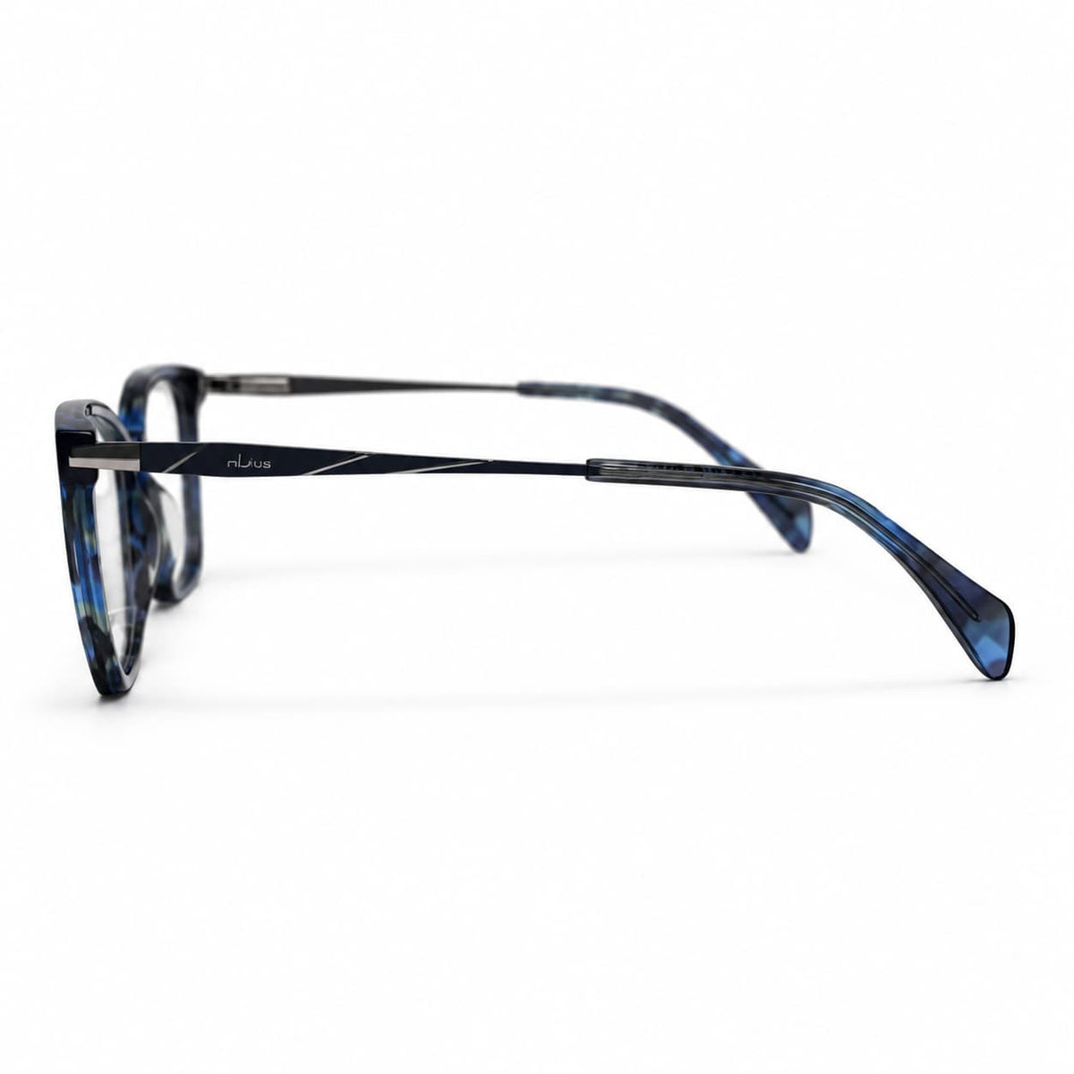 Armação Feminina Óculos PD  MB5070 C4 Preto Azul Animal
