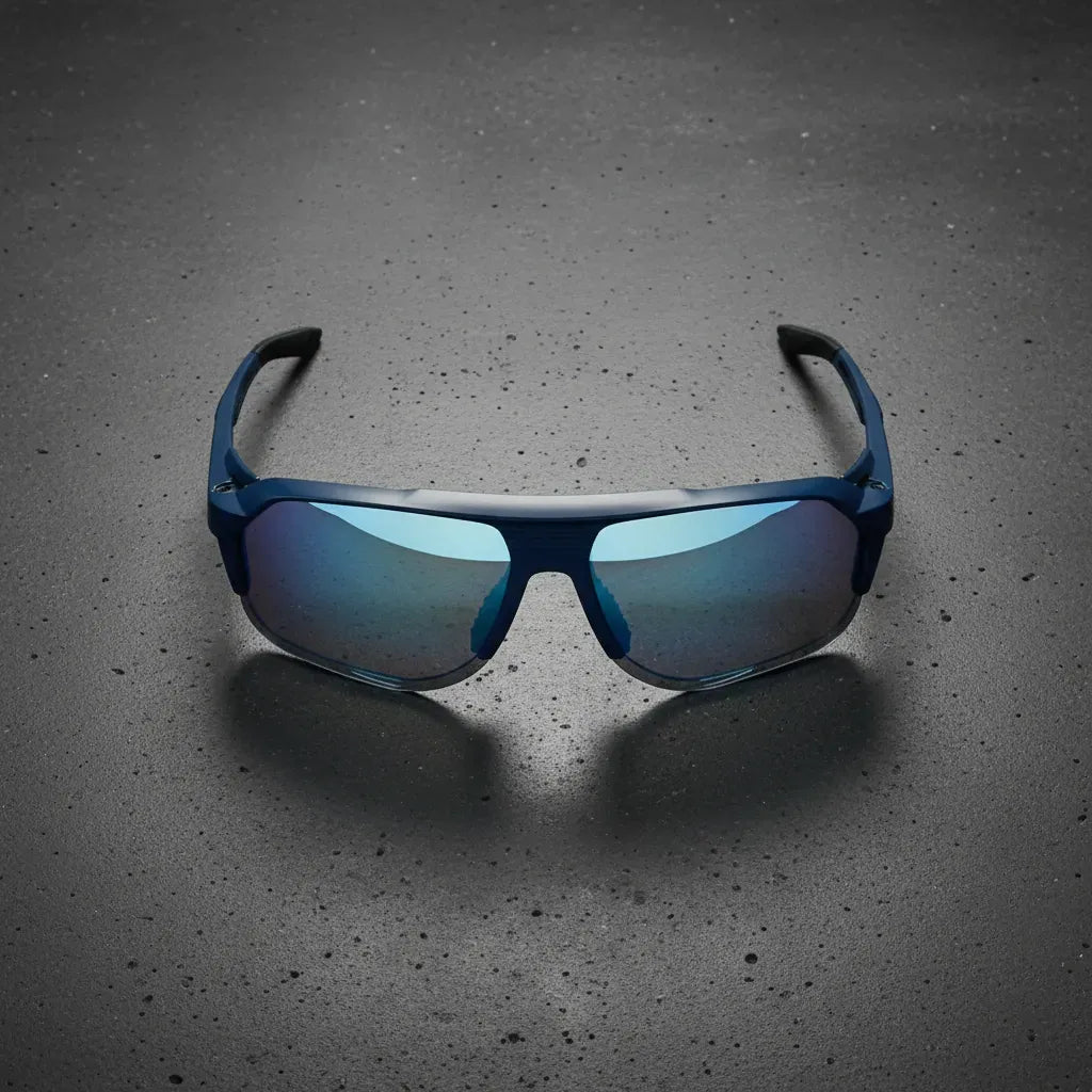 Óculos de Sol Esportivo Por Dios Modelo HP12454 - Azul - Azul Espelhado C3