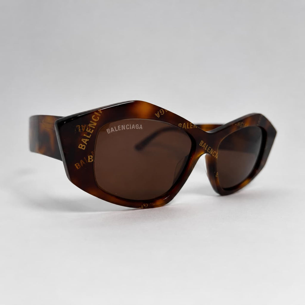 Armação Solar Balenciaga Feminino BB0106S-002 Marrom Animal