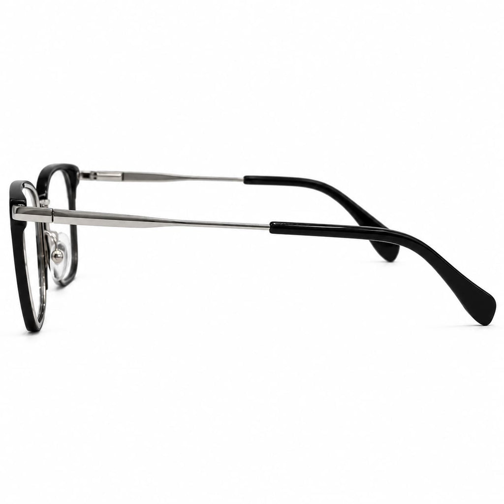 Armação Feminina PD  CS1104 C1 Metalizado Preto Prata