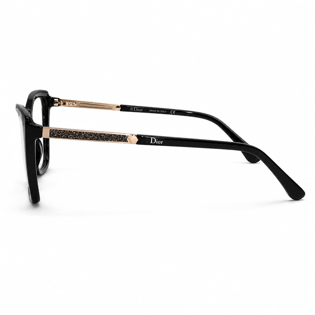 Armação Feminina Óculos PD CS1113 C1 Preto Acetato
