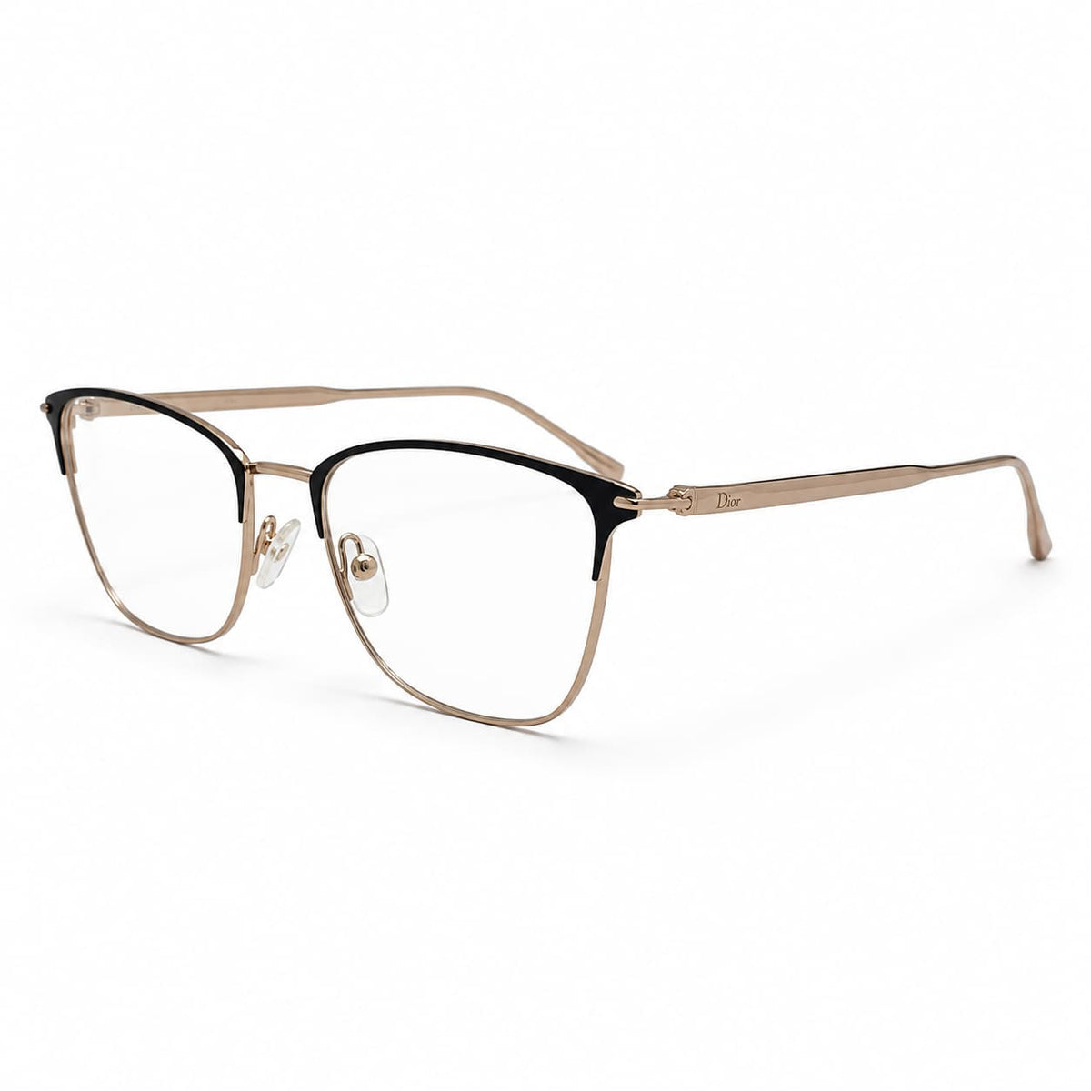 Armação Feminina Óculos PD  MJ3628 C1 Metal Preto Dourado