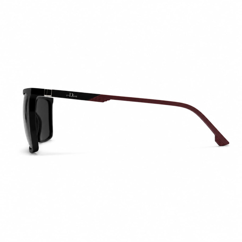 Armação Solar Masculino Por Dios MT5434 C1 Preto Acetato