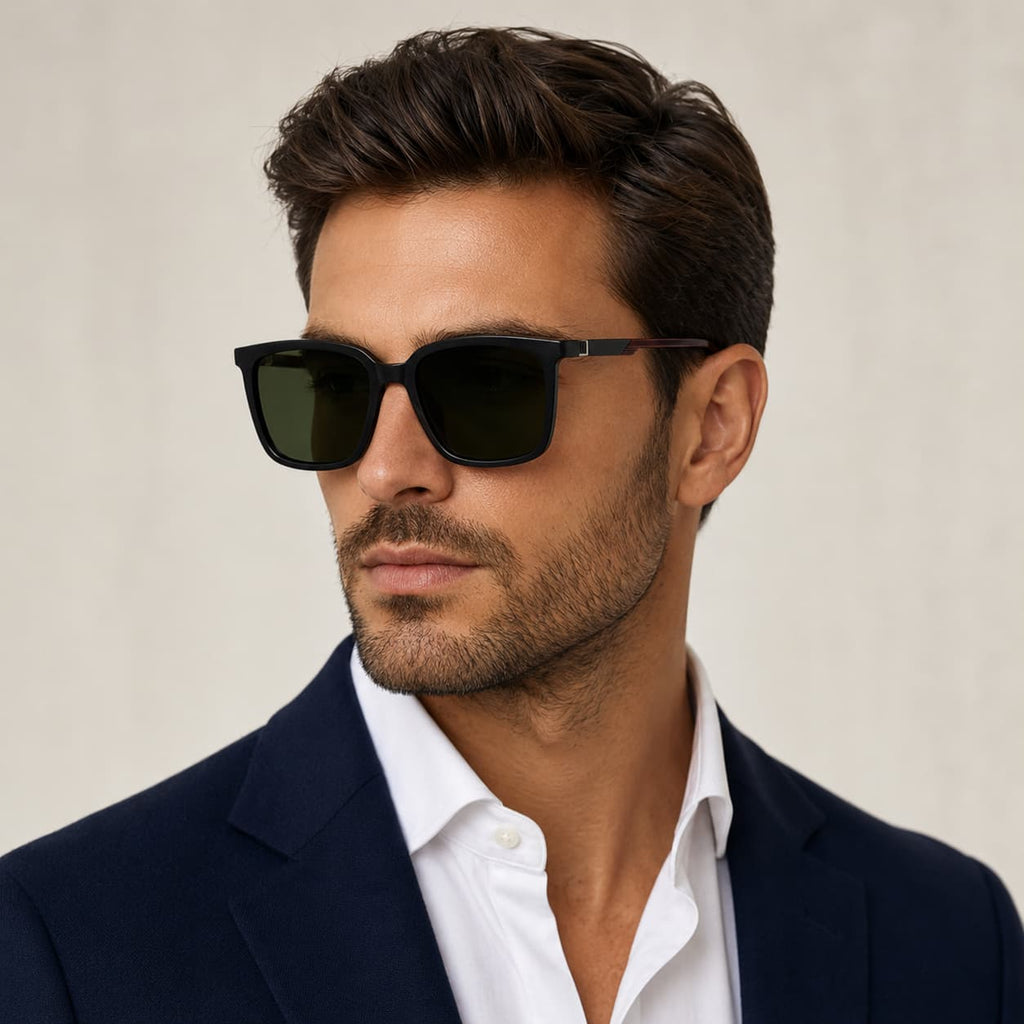 Armação Solar Masculino Por Dios MT5434 C1 Preto Acetato