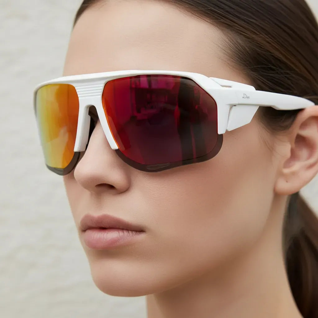 Óculos de Sol Esportivo Por Dios Modelo HP12454 - Laranja - Laranja Espelhado C8