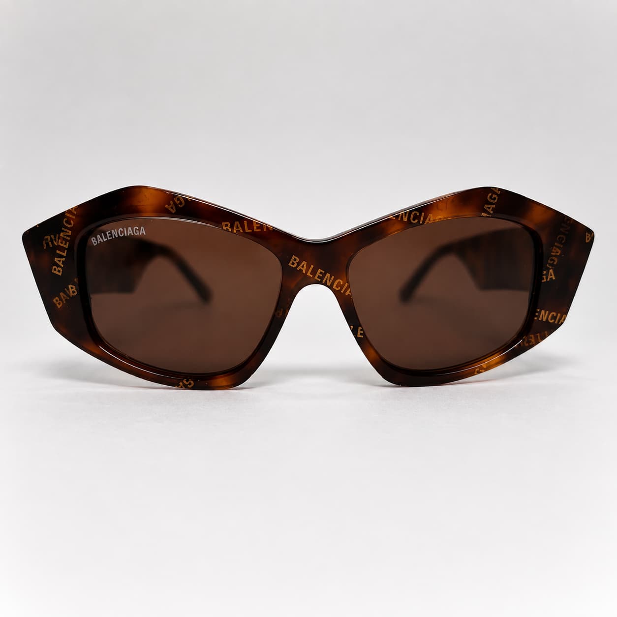 Armação Solar Balenciaga Feminino BB0106S-002 Marrom Animal