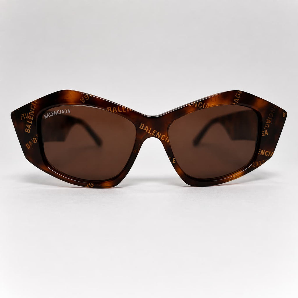 Armação Solar Balenciaga Feminino BB0106S-002 Marrom Animal
