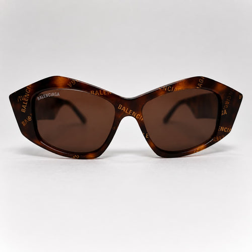 Armação Solar Balenciaga Feminino BB0106S-002 Marrom Animal