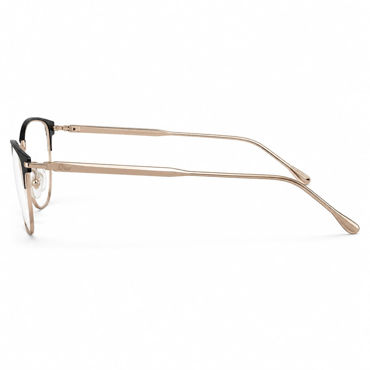 Armação Feminina Óculos PD  MJ3628 C1 Metal Preto Dourado