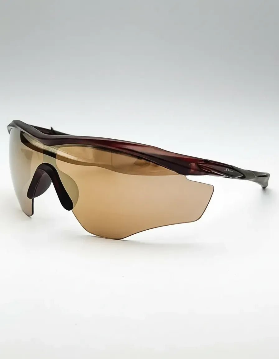 Óculos de Sol Esportivo Por Dios modelo HP 12458 - Marrom - Marrom Espelhado