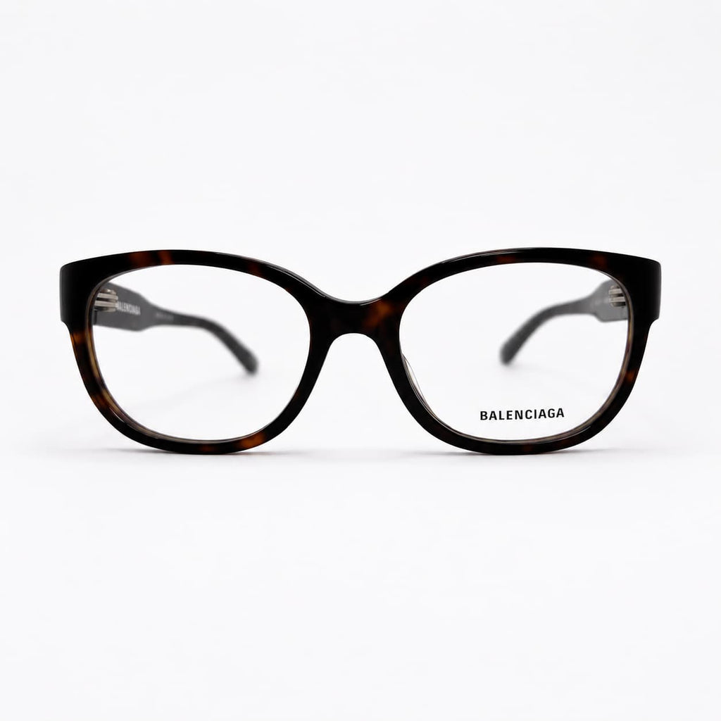 Armação RX Balenciaga Feminino BB0214O-002 Preto Animal