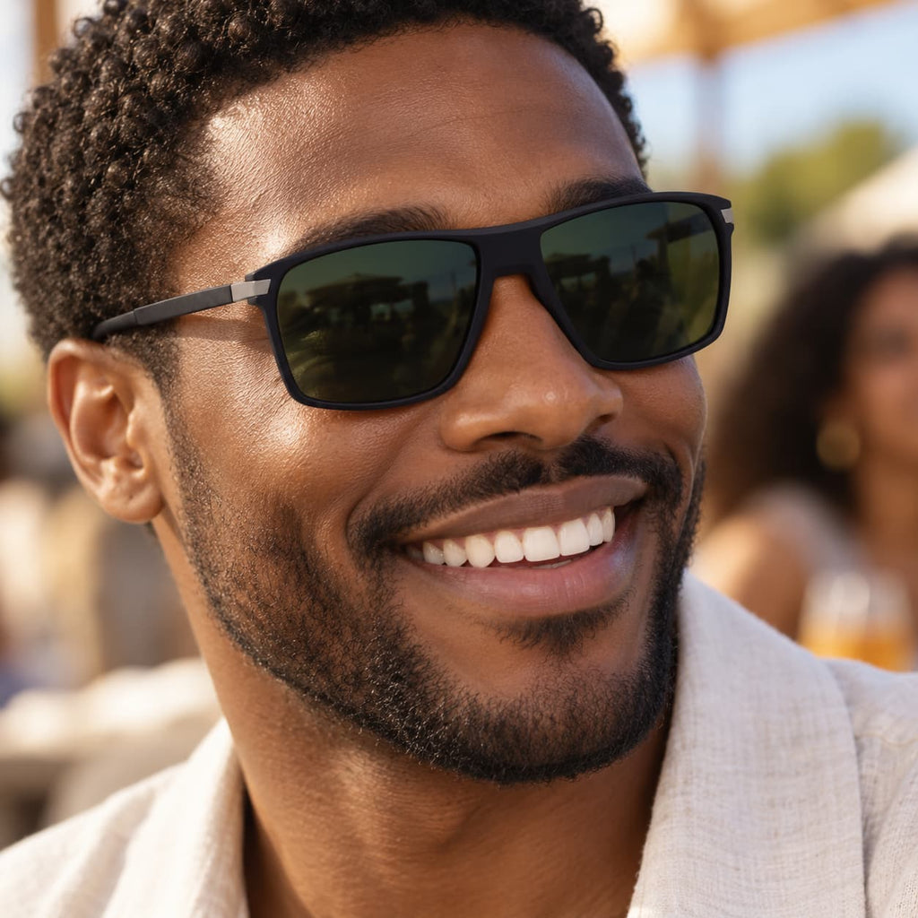 Armação Solar Masculino Por Dios MT5435 C1 Preto Acetato