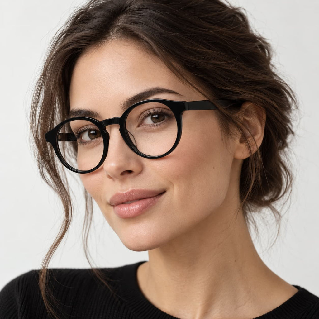 Armação Unisex PD CS1078C1 Preto Acetato  Resondo Resistente