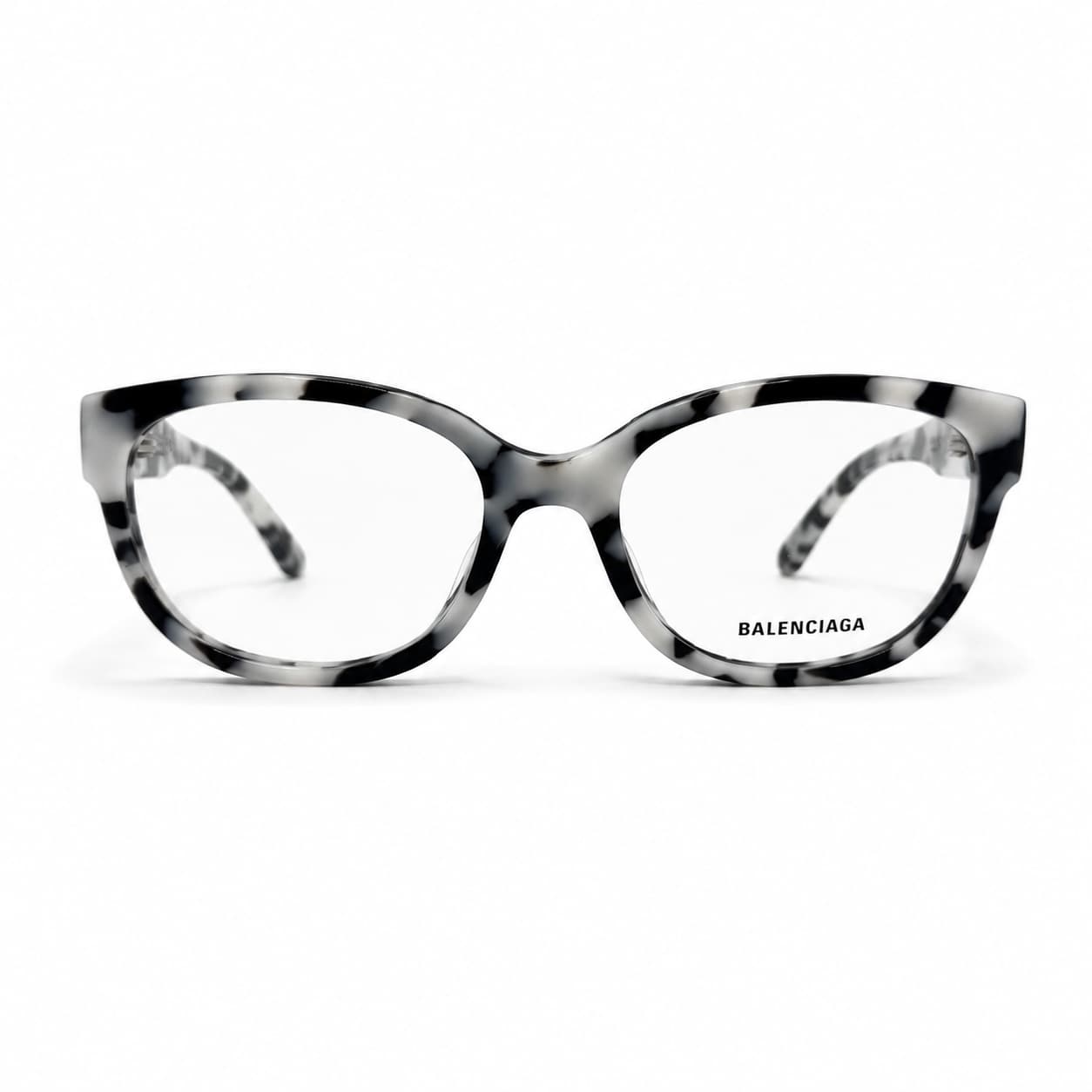 Armação RX Balenciaga Feminino BB0214O-003 PRETO BRANCO