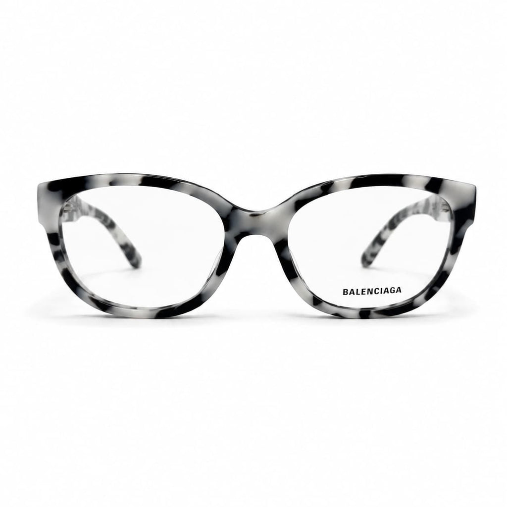 Armação RX Balenciaga Feminino BB0214O-003 PRETO BRANCO