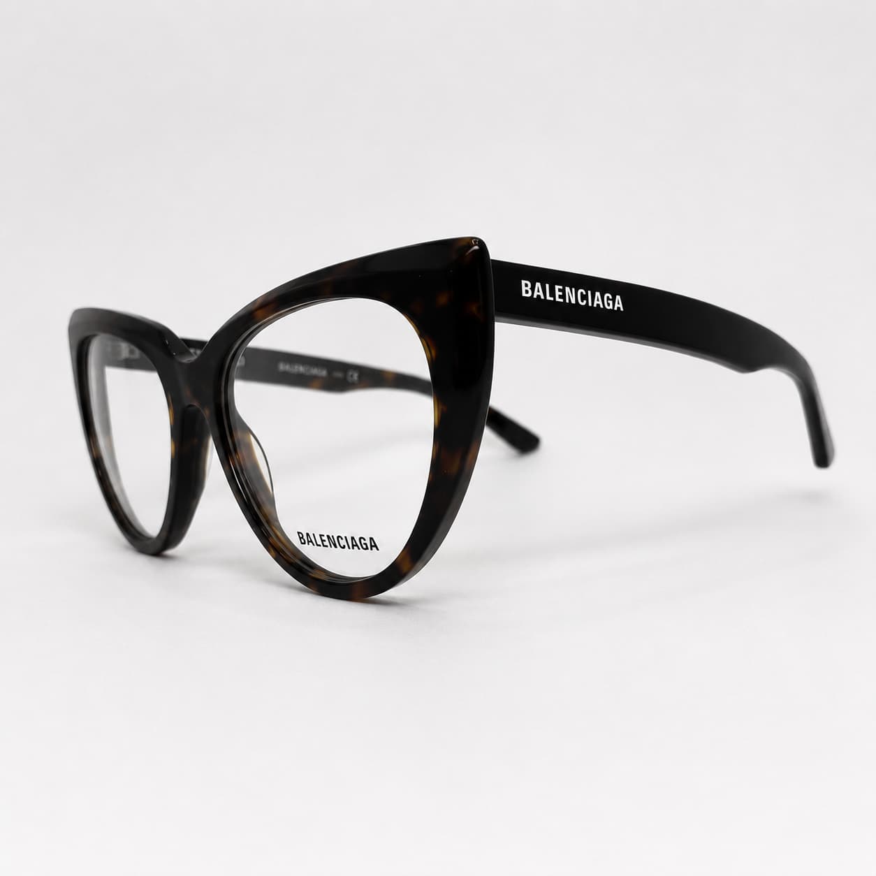 Armação RX Balenciaga Feminino BB0218O-002 Preto Animal