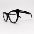 Armação RX Balenciaga Feminino BB0218O-002 Preto Animal