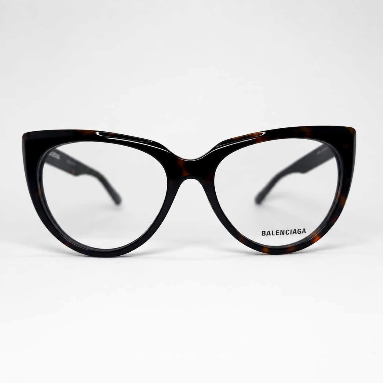 Armação RX Balenciaga Feminino BB0218O-002 Preto Animal