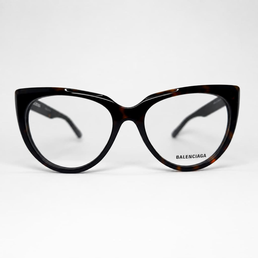 Armação RX Balenciaga Feminino BB0218O-002 Preto Animal