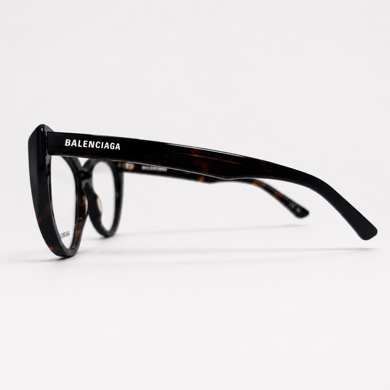 Armação RX Balenciaga Feminino BB0218O-002 Preto Animal
