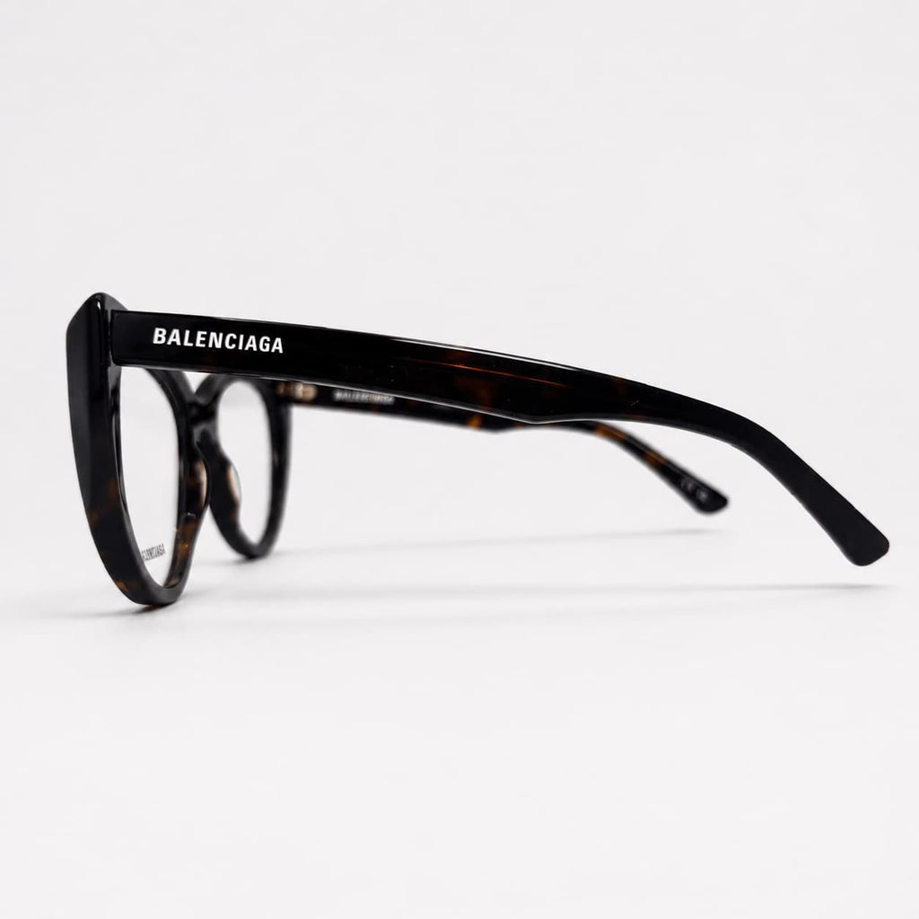 Armação RX Balenciaga Feminino BB0218O-002 Preto Animal