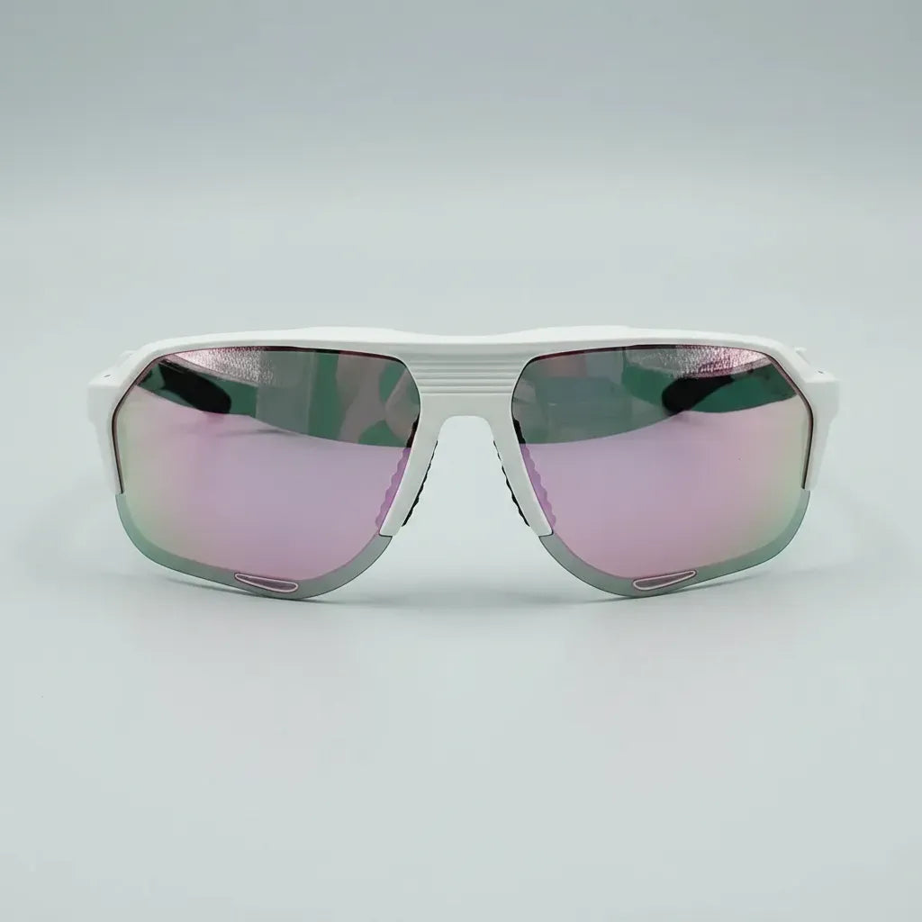 Óculos de Sol Esportivo Por Dios Modelo HP12454 - Branco - Rosa