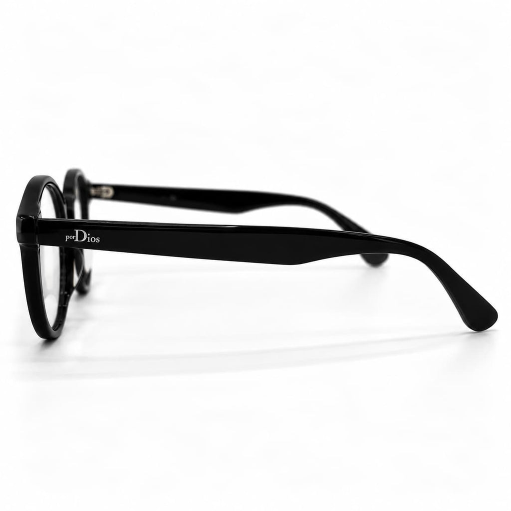 Armação Unisex PD CS1078C1 Preto Acetato  Resondo Resistente