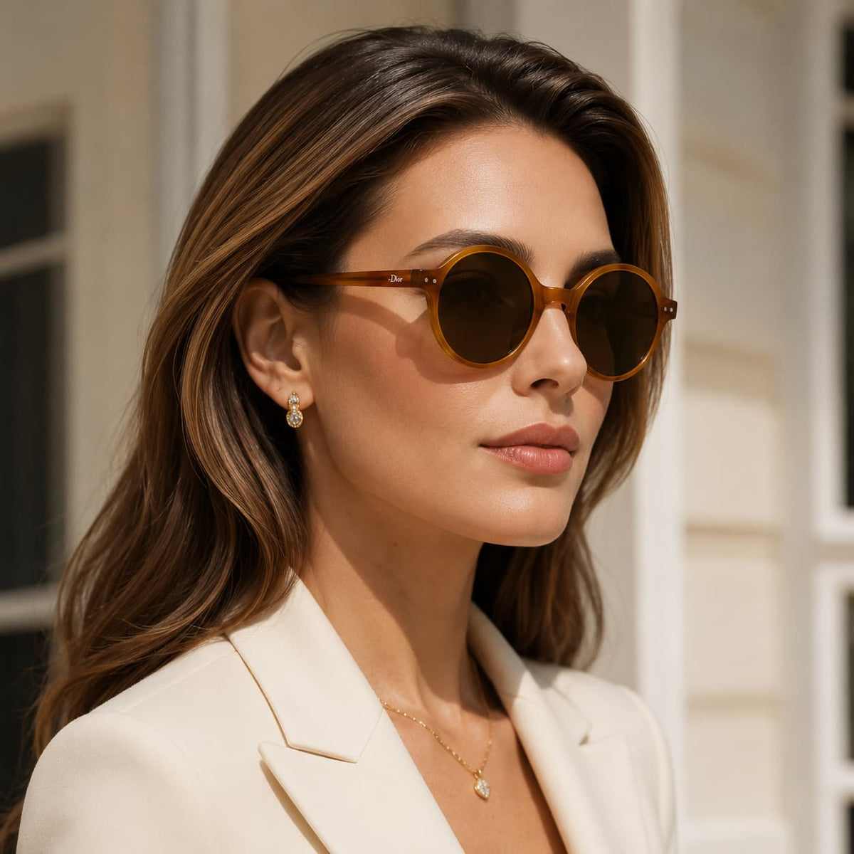 Armação Solar Unisex Por Dios CY010 C2 Caramelo Acetato